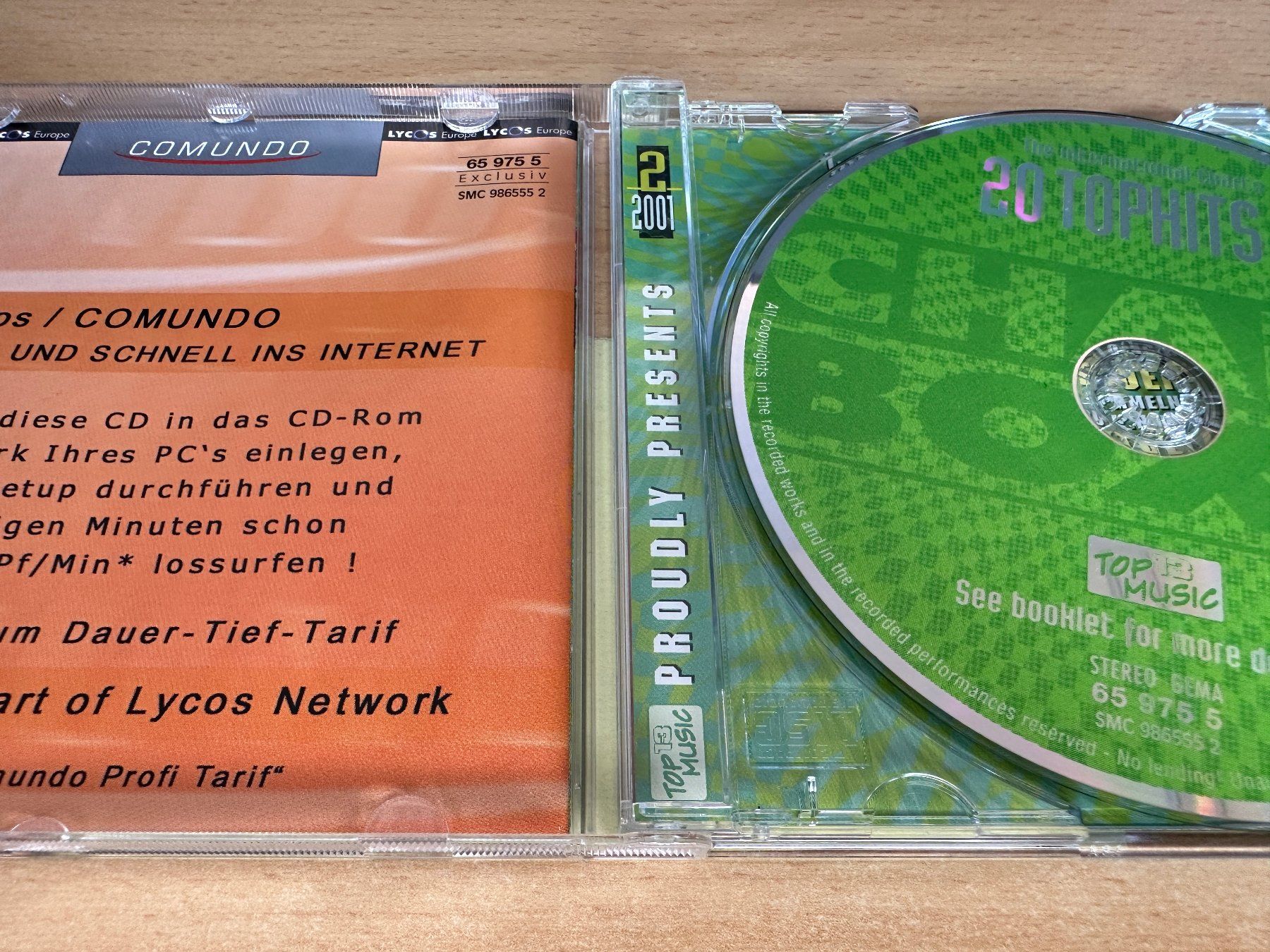 CD: CHART BOXX - 20 Tophits - The International Charts 2/2001 – Usato da Rikon im Tösstal venduto da Alpenmutz 2