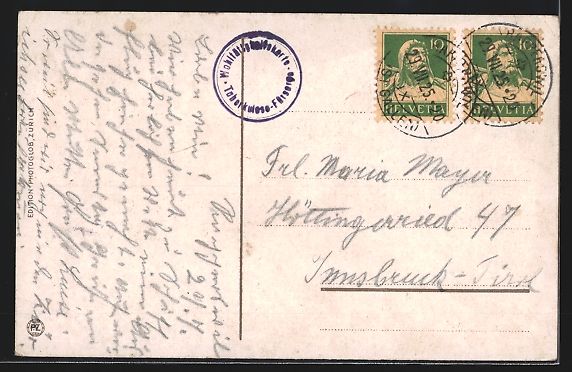 Cartoline postali: Rapperswil, Blick auf den Marktplatz mit – Usato da Berlin venduto da bartko-reher 1