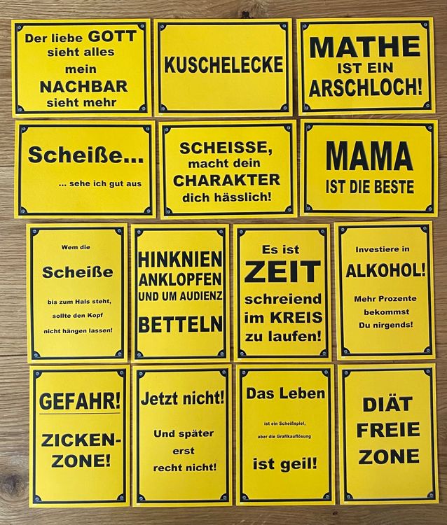 Verschiedene Postkarten mit coolen Sprüchen Kaufen auf Ricardo