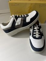 Chaussures Ströber cuir blanc-bleu pointure 42 neuf 