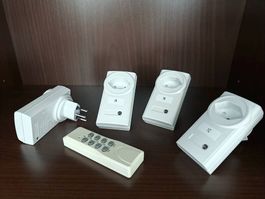 4 prises pilotées par télécommande