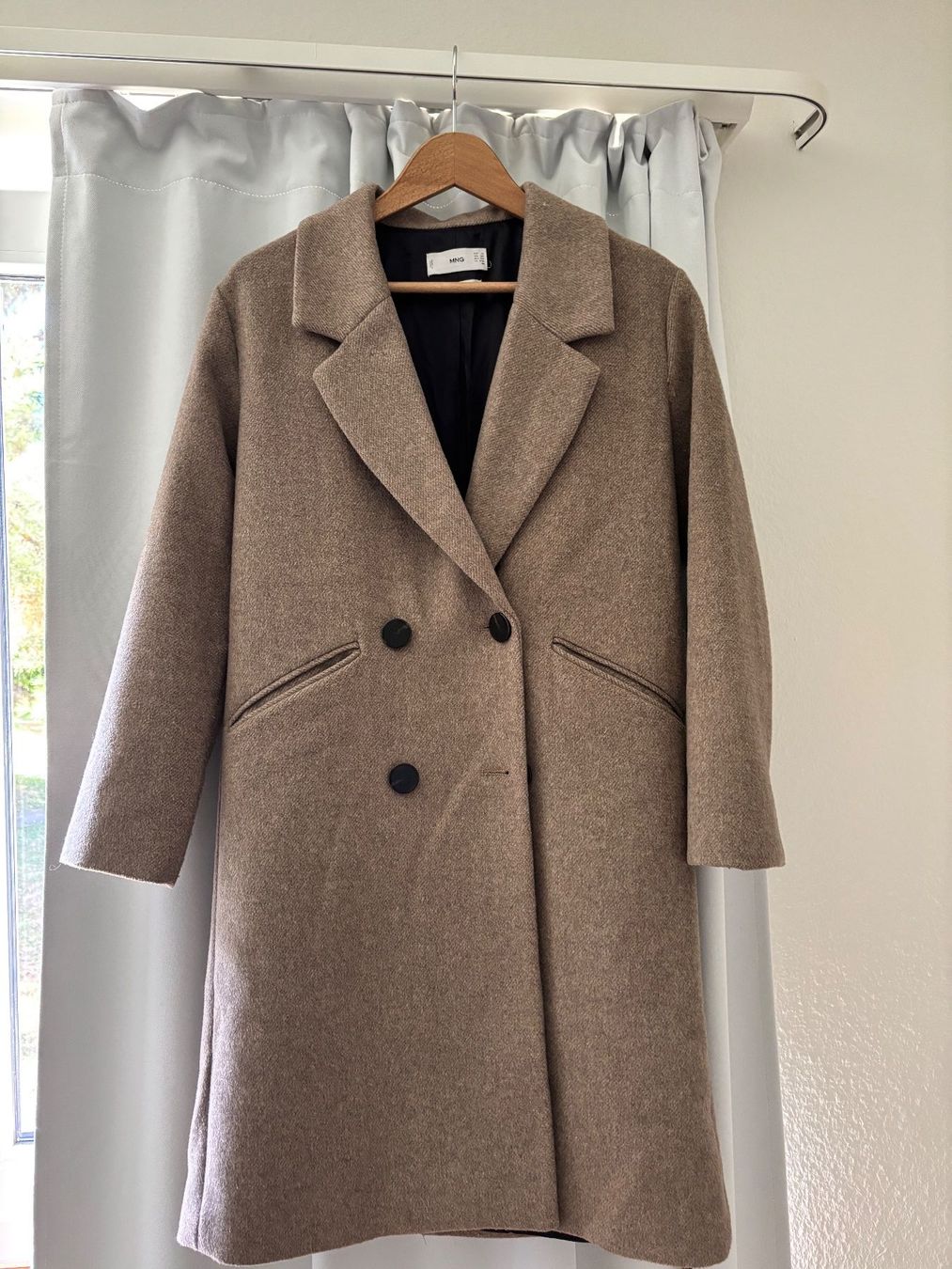 Mango Cappotti: Mango Wool Blend Coat Beige XS – Usato da Zürich venduto da Katie8810
