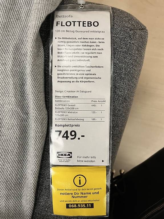 Sofas: IKEA FLOTTEBO Bettsofa 120x200 cm – Gebraucht aus Flüelen von Heidi035 3