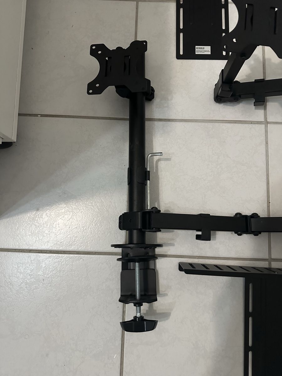 Staffa per monitor: 2x double support moniteur + support accessoires – Nuovo (secondo la descrizione) da Embrach venduto da niz_8sff 3