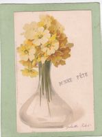 Kitsch Blumen Bonne Fête 1904
