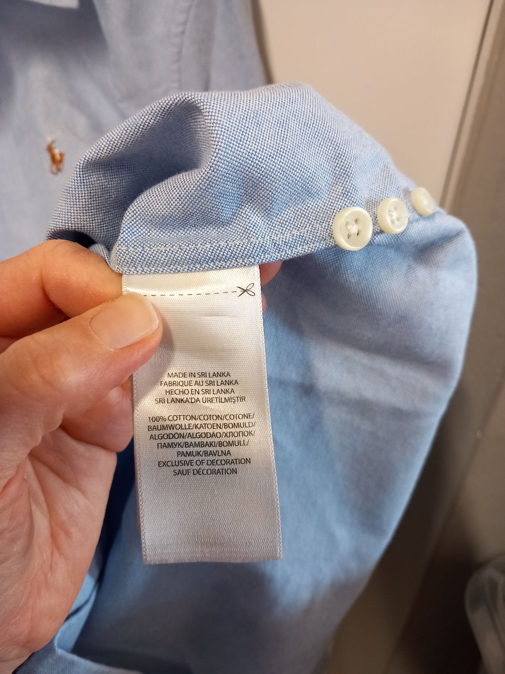 Ralph Lauren Camicette: Ralph Lauren Hemd Bluse Gr.XL Baumwolle, hellblau – Usato da Gwatt (Thun) venduto da umwelt-brocki 5