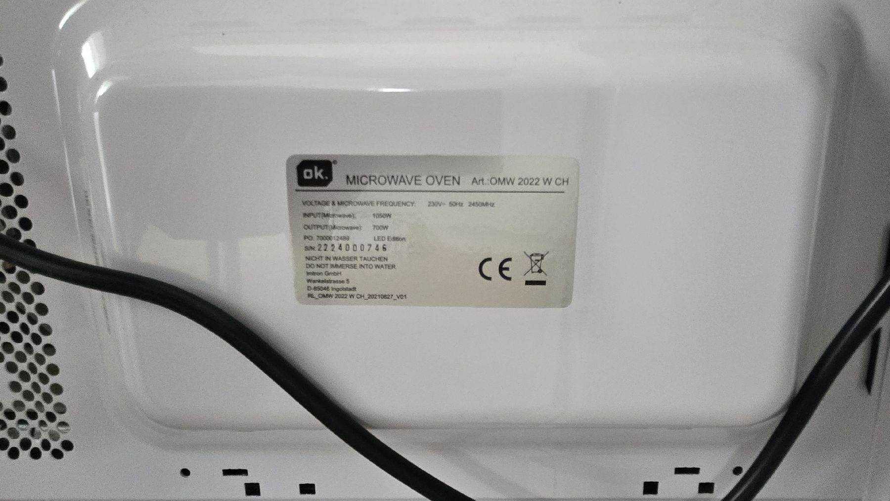 Elettrodomestici da cucina: OK. Mikrowelle OMW 2022 W CH – Nuovo (secondo la descrizione) da Zürich venduto da seb_ln82 2