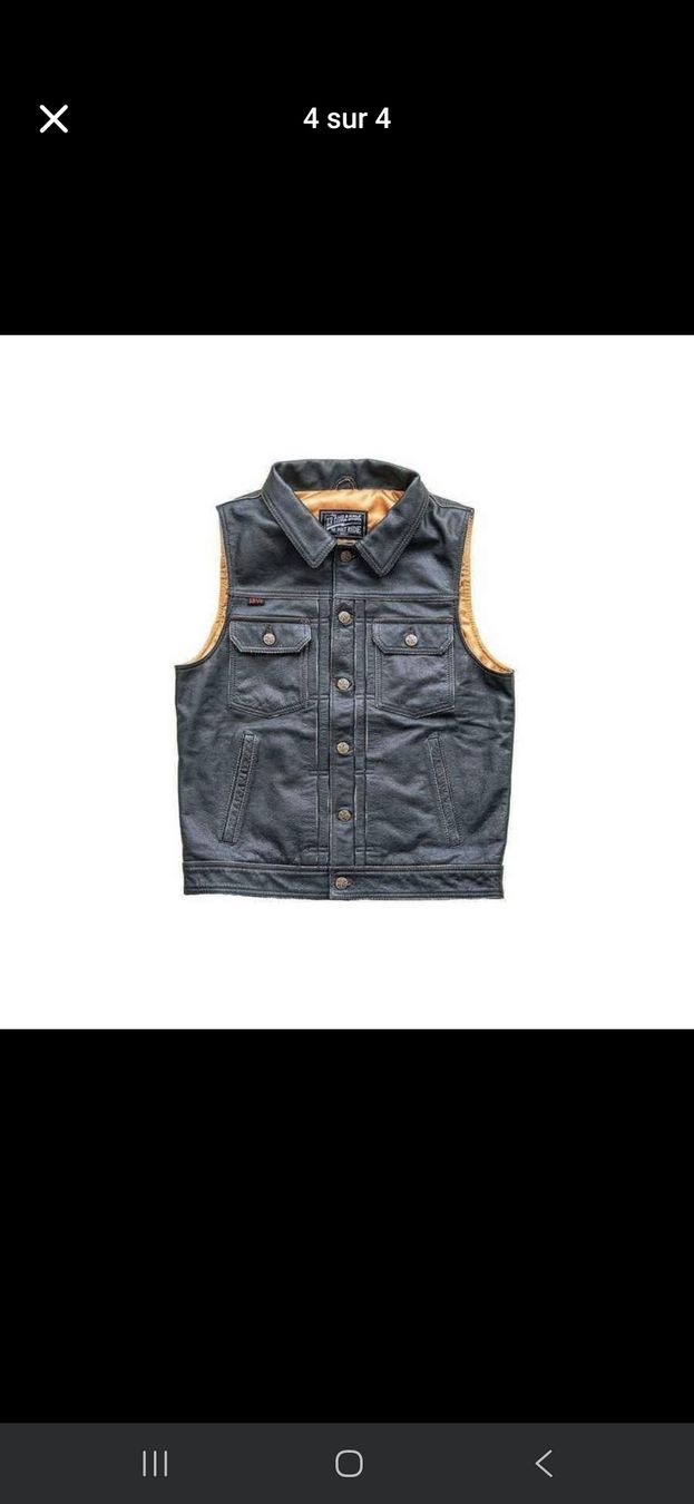 Gilet & Giacche: gilet cuir Harley-Davidson/custom – Usato da Cousset venduto da maurerjohann