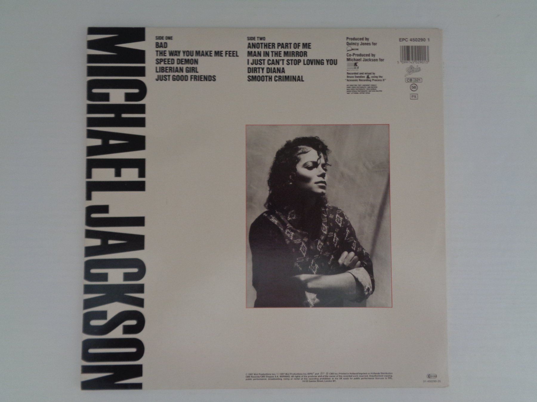 Dischi in vinile: Michael Jackson - Bad 1987 – LP – Usato da Chur venduto da omonia 1