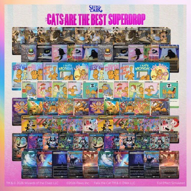 Hasbro Spiele: MTG Secret Lair: Cats are the best - Superdrop Bundle – Neu und originalverpackt aus Lenzburg von sam_schoch