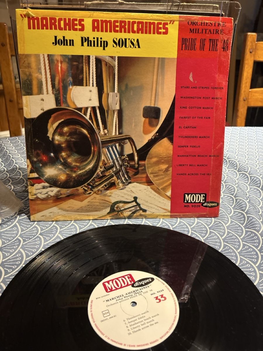 Dischi in vinile: Vinyle "Marches Americaines" John Philip Sousa Vogue – Usato da Ste-Croix venduto da choupy60