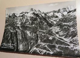 AK Blick zum Grimselpass mit Aaregletscher, um 1930