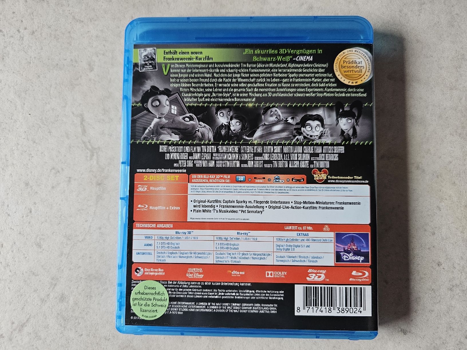 Alle DVDs: Frankenweenie  /  Bluray 3D + 2D – Gebraucht aus Schneisingen von backstore24 1