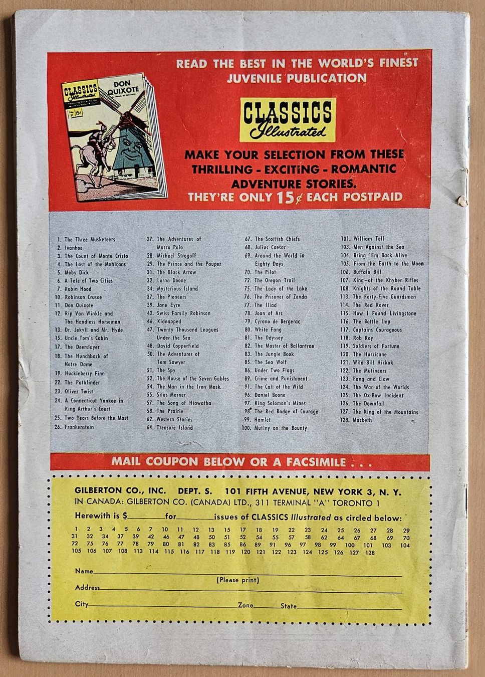 Fumetti: Classics Illustrated #128: Macbeth – Usato da Schaffhausen venduto da asyouwestley 1