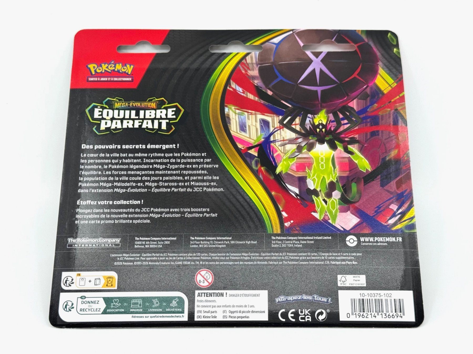Pokémon Sammelbilder & Trading cards: Pack de 3 Boosters Pokémon ME03 Équilibre Parfait - FR – Neu und originalverpackt aus Soyhières von Spartan117 1