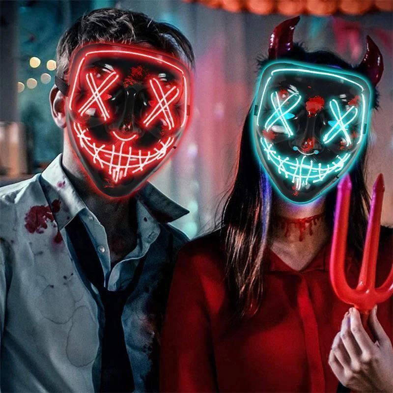 Maschere: Masque Led de fête d'halloween – Nuovo e nell'imballaggio originale da Gurmels venduto da shopathome 1