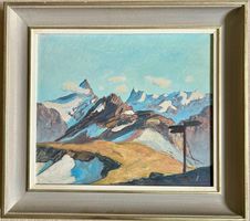 Theodor Streit (1905-1986), Abendstimmung am Faulhorn