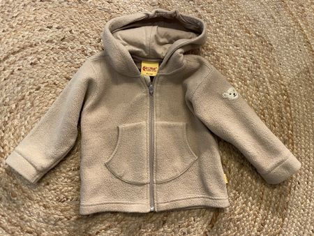Steiff Fleecejacke beige mit Kapuze Grösse 80 12 Monate