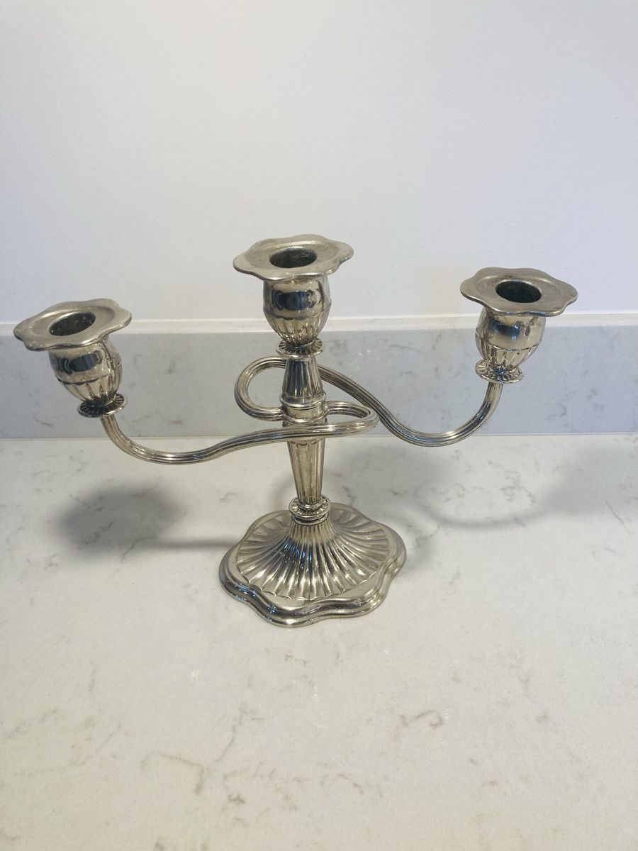 Portacandele: Shabby chic Versilberter Kerzenhalter – Usato da Zäziwil venduto da kbr_jd95 4