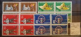 W) 320-323, Gedenkmarken, im 4-Block postfrisch Kt 44.-