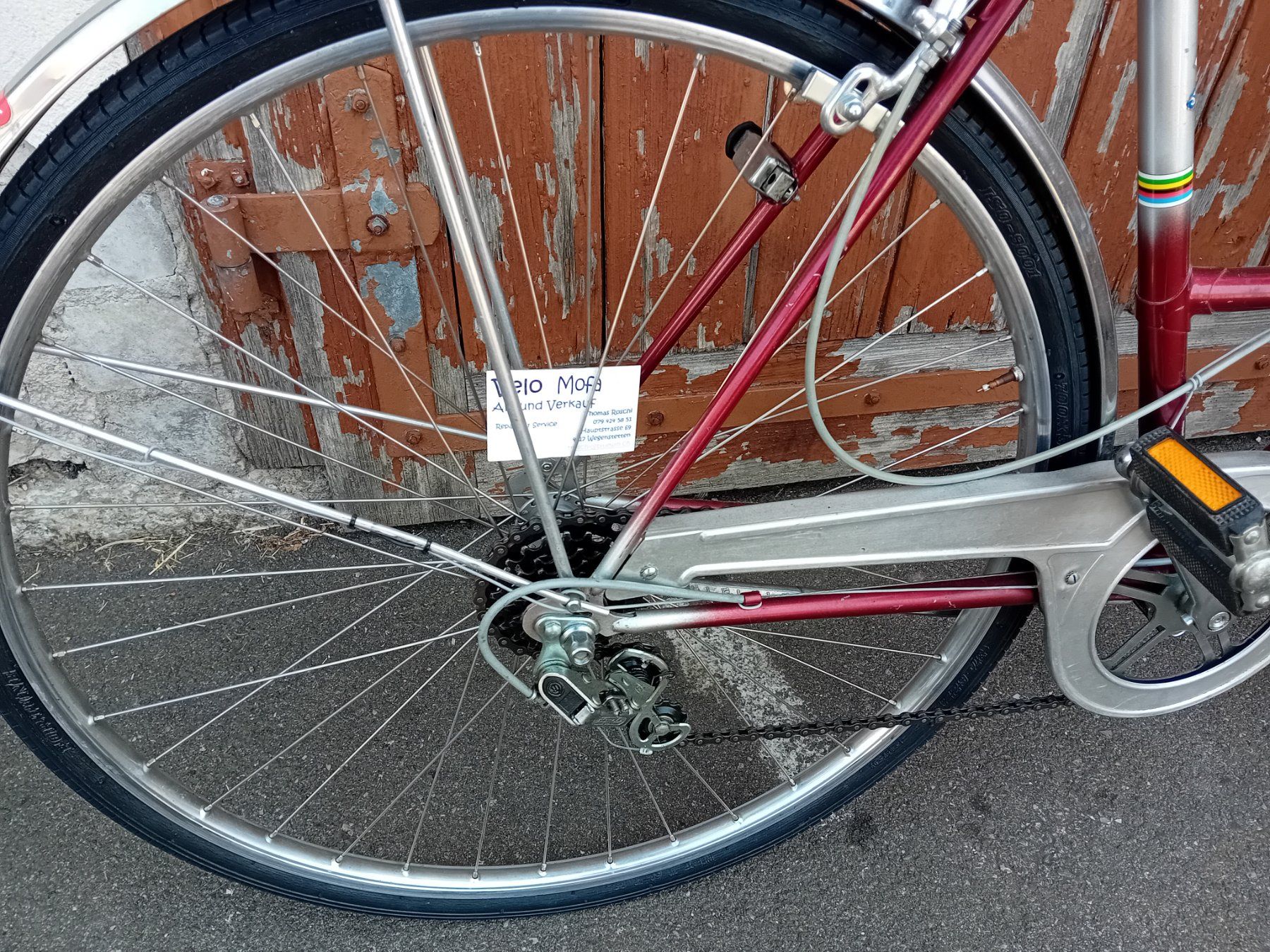 Swiss Velos: Damenvelo rot – Gebraucht aus Wegenstetten von 1000er 5