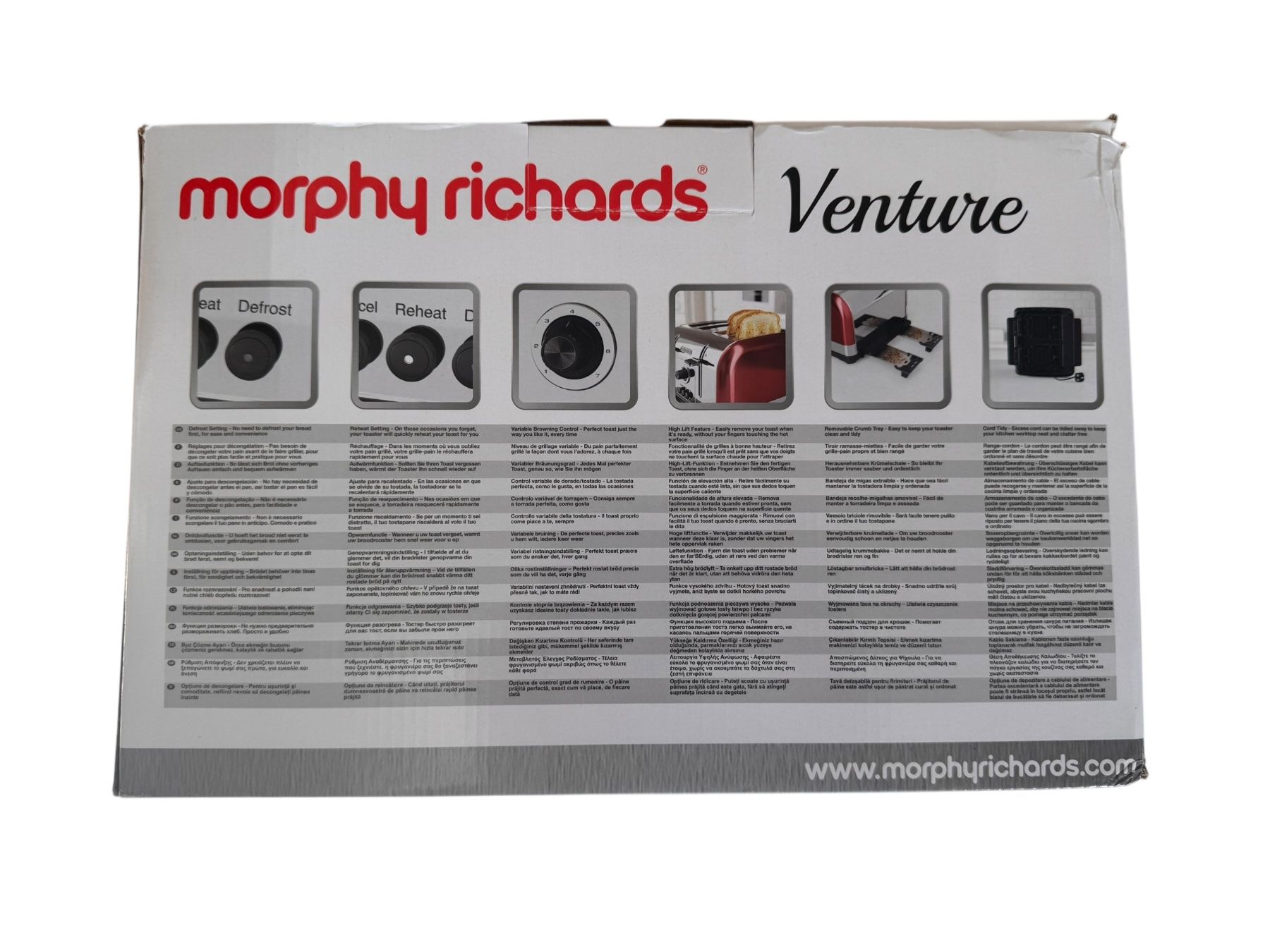 Elettrodomestici da cucina: Grille Pain Morphy Richards Venture 4 Slice Toaster – Nuovo e nell'imballaggio originale da Granges-paccot venduto da Varotis 7