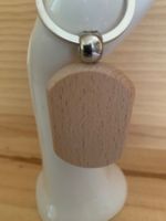 Porte-clés en bois personnalisable neuf