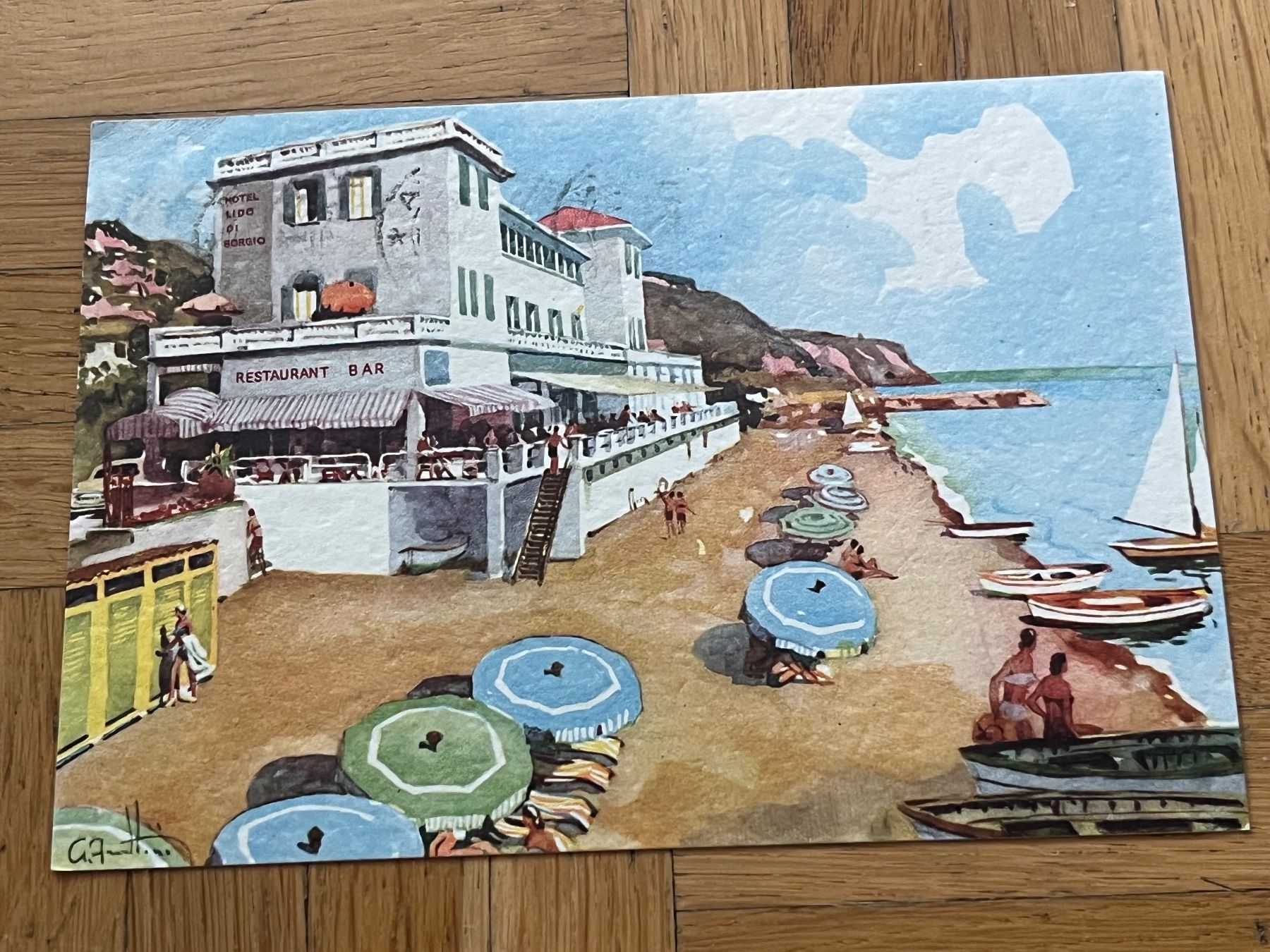 Cartoline postali: Hotel Lido di Borgio – Usato da Romanshorn venduto da luxcollect