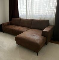 Ecksofa Sagata in Kaffeebraun – neuwertig