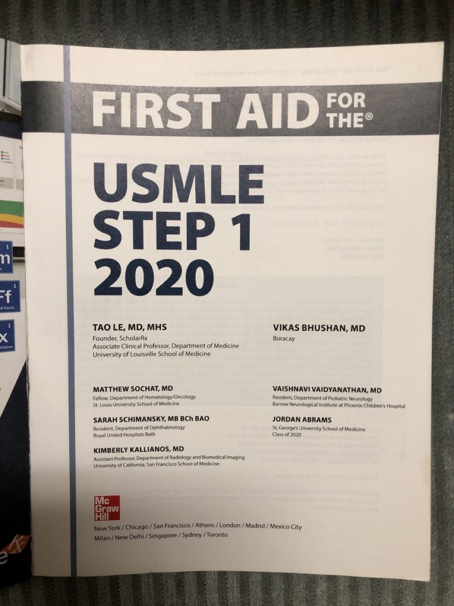 Libri: Buch USMLE Step 1, 2020 – Usato da Zürich venduto da sab_d82w 2