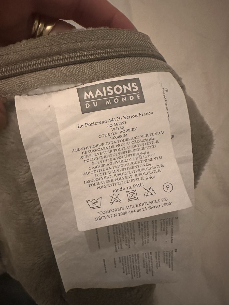 Maisons du monde Cuscini: Maison du Monde Dekokissen – Nuovo (secondo la descrizione) da Zürich venduto da car_68nt 3