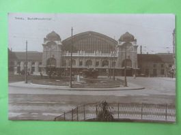 Ansichtskarte Basel, Bundesbahnhof um 1940