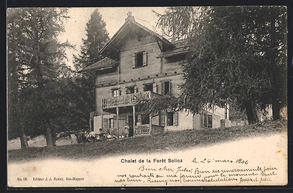 Ansichtskarten: AK Sion, Chalet de la Forêt Solioz – Gebraucht aus Berlin von bartko-reher