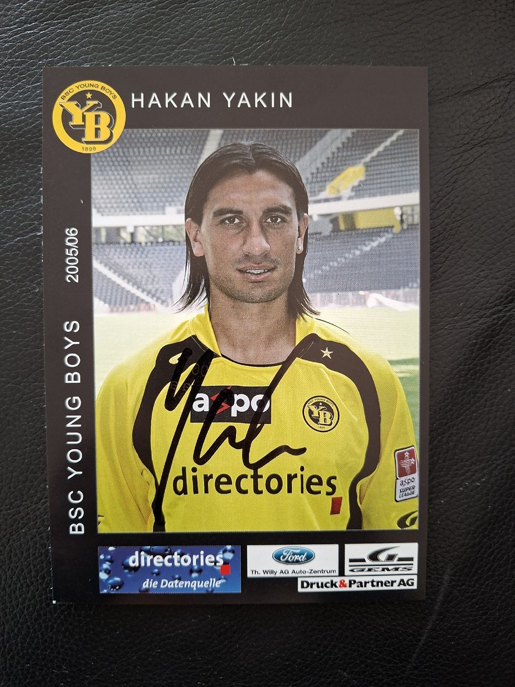Autografi: Hakan Yakin Autogrammkarte Bsc YB – Usato da Thun venduto da wuschu