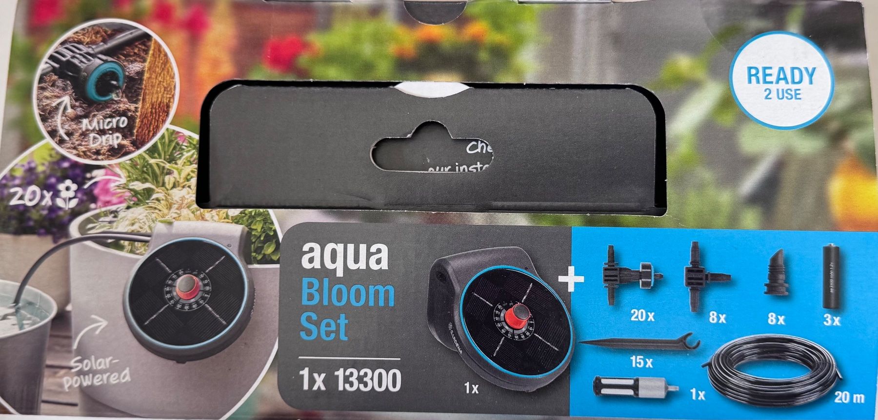 Gardena Pompe & Parti di ricambio: GARDENA aqua Bloom Set - autonomes Bewässerungssystem – Nuovo e nell'imballaggio originale da Unterengstringen venduto da peter8907