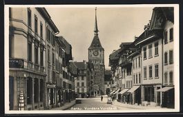 Aarau, Strassenpartie in der vorderen Vo