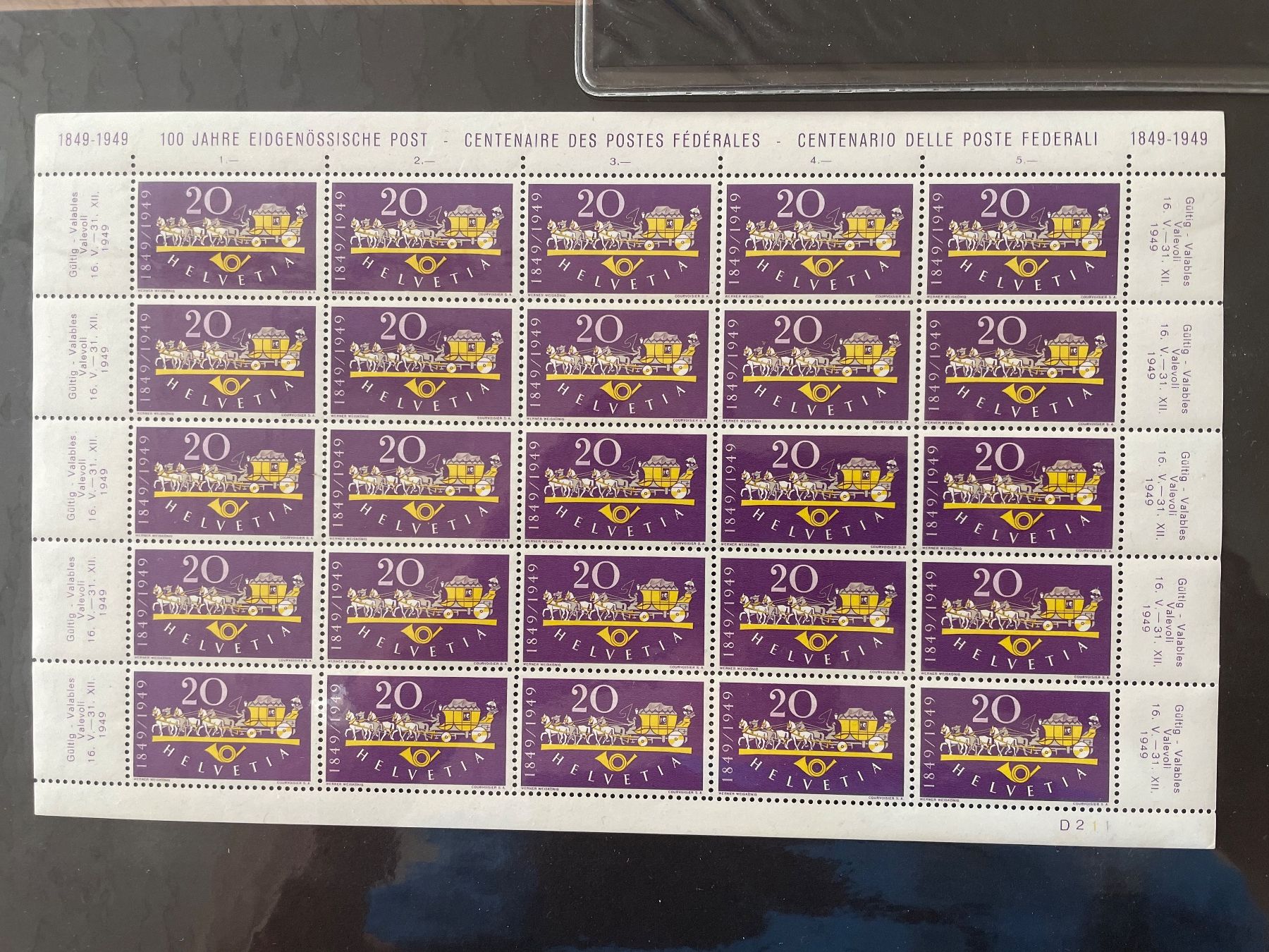 Tutti i francobolli: 3 feuilles parfaites**, 75 timbres – Usato da Sonceboz-Sombeval venduto da Comment2 2