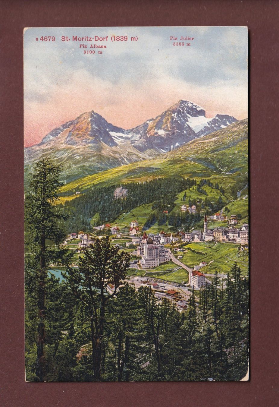 Cartoline postali: ST. MORITZ-DORF – Usato da Pully venduto da nicecards