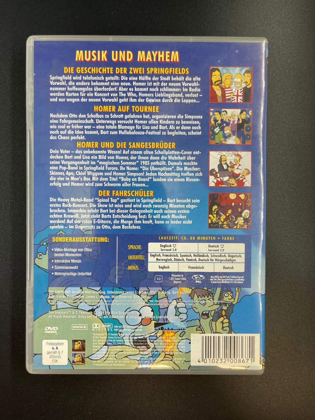 Tutti i DVDs: Die Simpsons - Backstage Pass – Usato da St.Galllen venduto da elkaphone 1