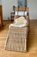 Relaxliege aus Rattan mit Nackenkissen guter Zustand