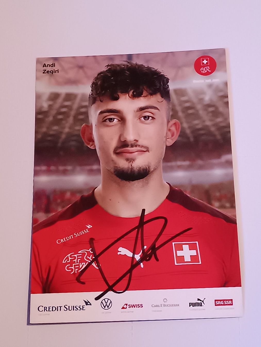Autographes: Andi Zeqiri -  original Autogramm – D'occasion à Menziken par Artographs