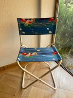 Klappstuhl mit Segelbootmotiv blau/weiss