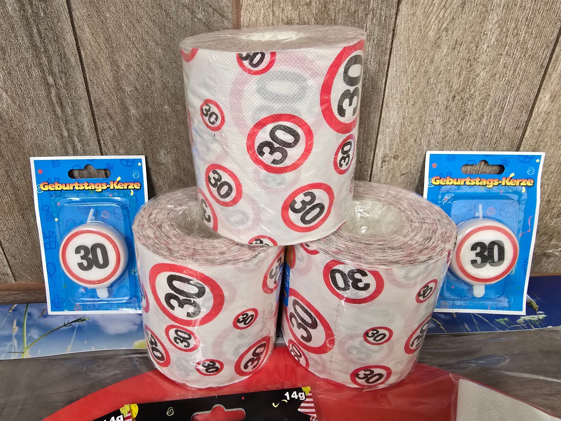 Tutte le decorazioni: Geburtstagsset zum 30. Geburtstag – Nuovo e nell'imballaggio originale da Knutwil venduto da Geschenksatelier 1