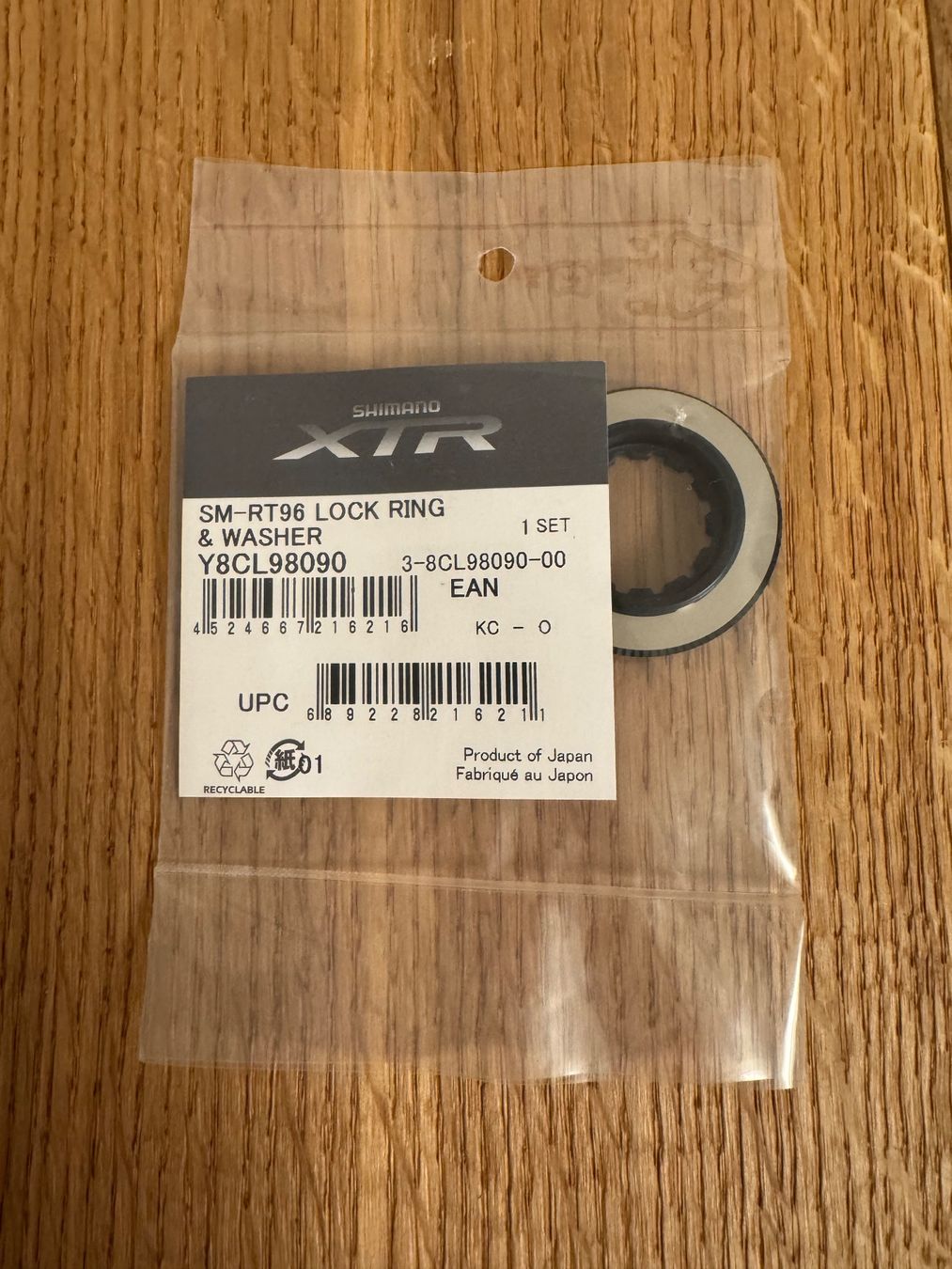 Ersatzteile: Shimano XTR SM-RT96 LOCK RING & WASHER Y8CL98090 – Gebraucht aus Bern von Mindz 1
