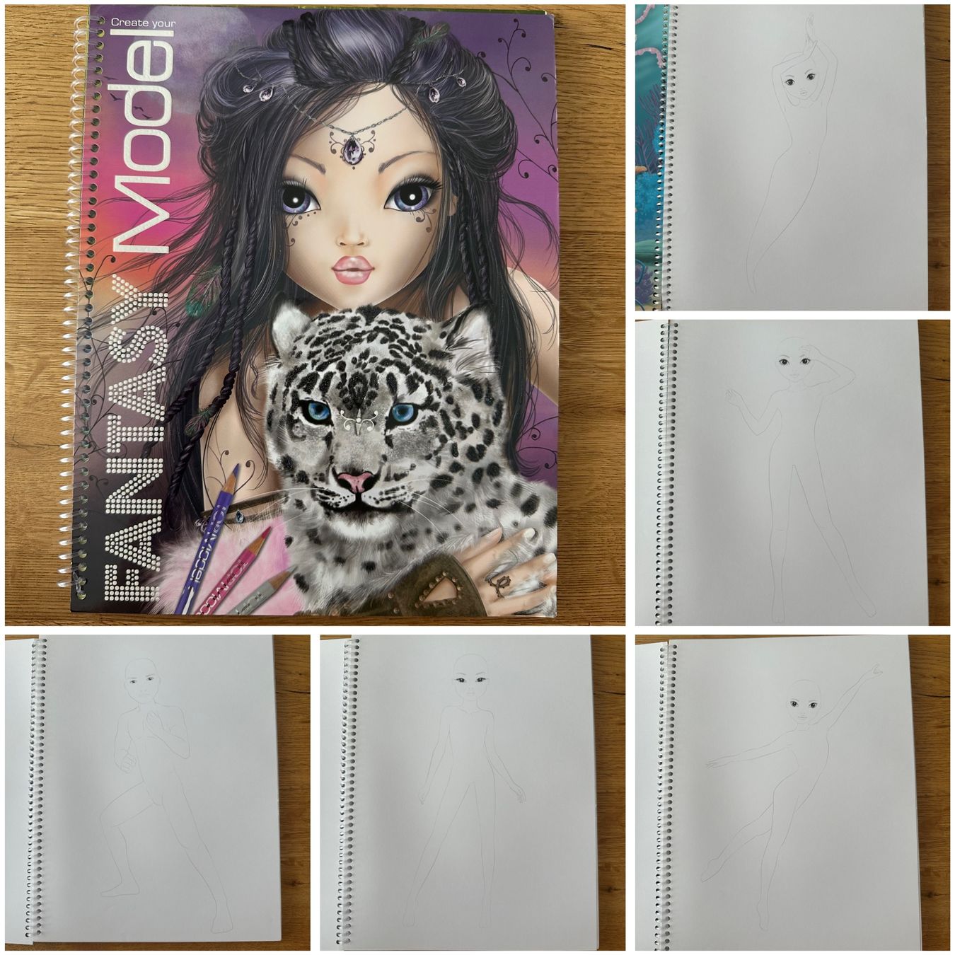 Kit bricolage: 3 Fantasy TOPModel Malbücher – Usato da Riedt b. Erlen venduto da sina.aline 6