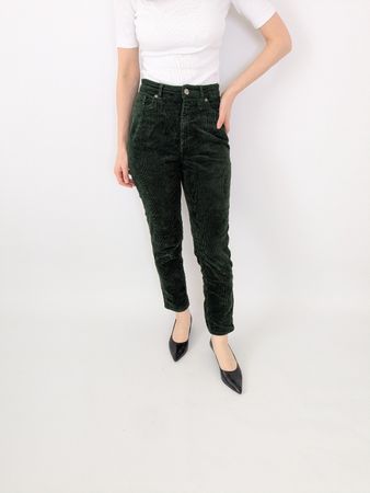 Monki Cordhose dunkelgrün Grösse 36 