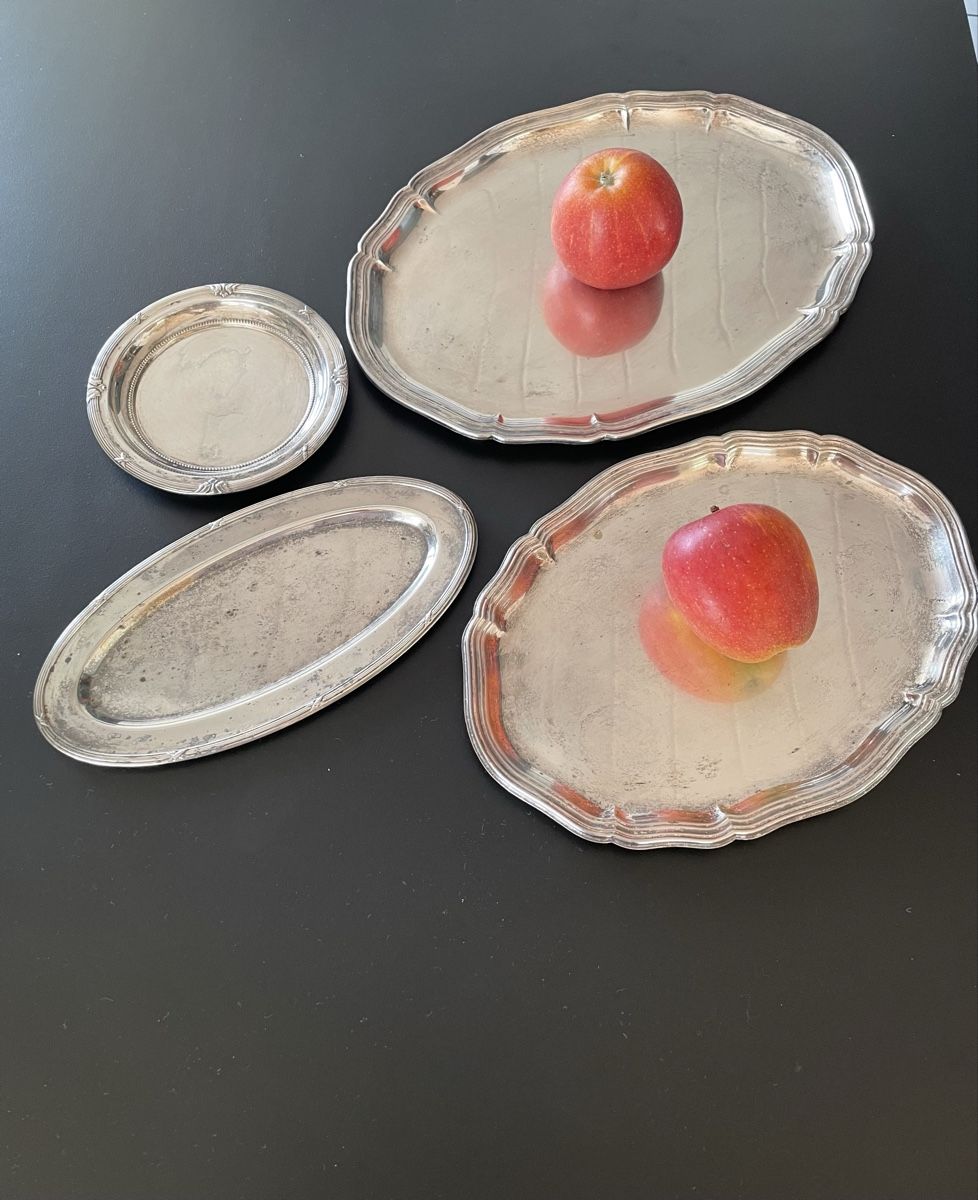 Tutte le decorazioni: Versilberte Tabletts, 4 Stk – Usato da Bubendorf venduto da Yoru 3