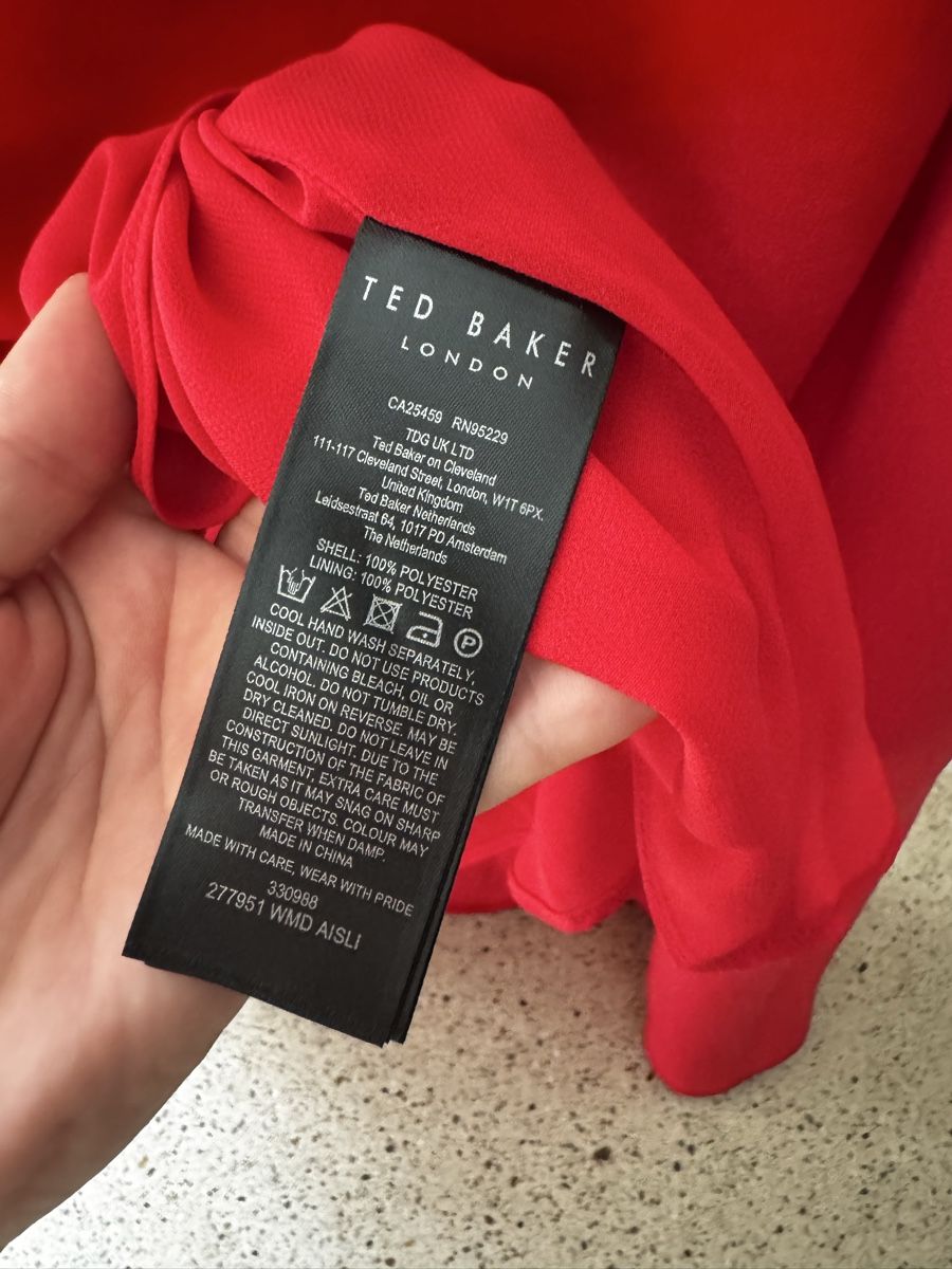 Ted Baker Robes: Ted Baker AISLI One-Shoulder Maxikleid Rot Gr. 1   – Neuf avec emballage d'origine à Zürich par di_archive 5