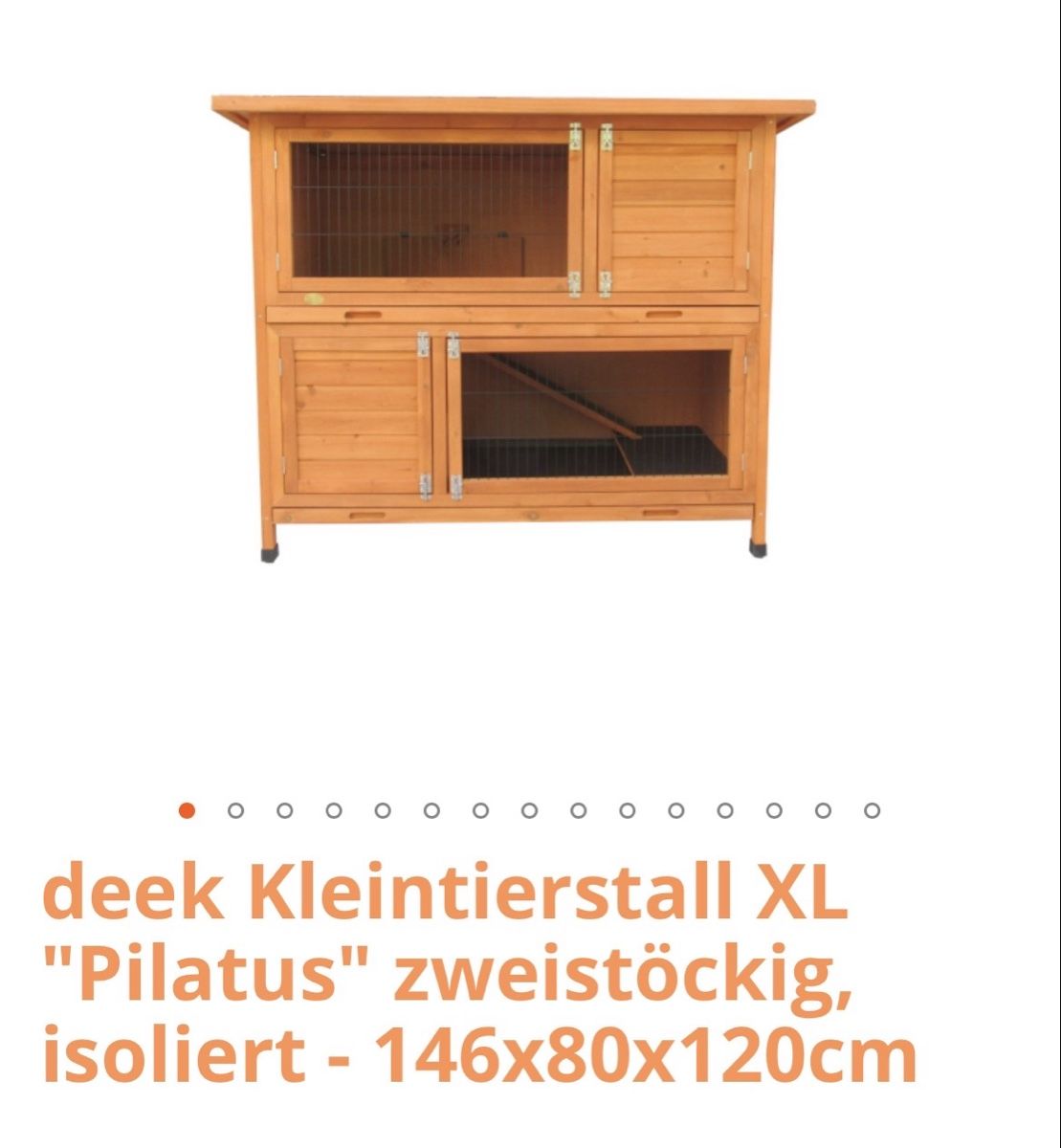 Cages, transport & sécurité: Kleintierstall isoliert – D'occasion à Ernetschwil par Prina 1