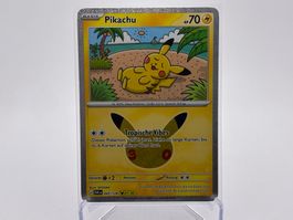30 Jahre - Pikachu  (30C 43) - DE